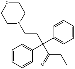 4,4-Diphenyl-6-morpholino-3-hexanone 结构式