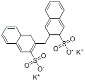 dipotassium 3,3'-methylenebisnaphthalene-2-sulphonate 结构式