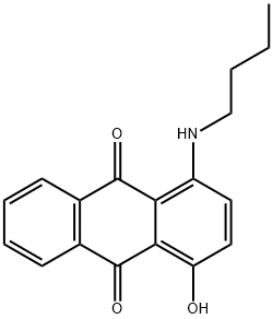 1-(butylamino)-4-hydroxyanthraquinone 结构式