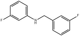 3-氟-N-(3-氟苄基)苯胺 结构式