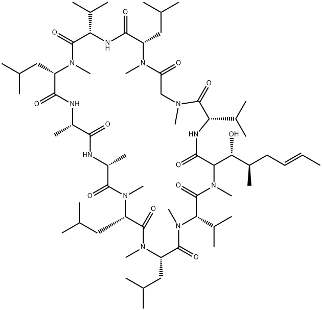 环孢霉素D 结构式
