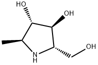 3,4-Pyrrolidinediol,2-(hydroxymethyl)-5-methyl-,(2S,3S,4S,5S)-(9CI) 结构式