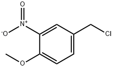 3-硝基-4-甲氧基氯苄 结构式