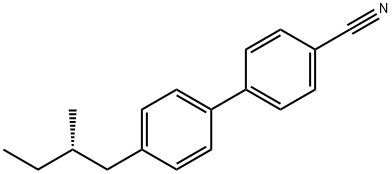 4'-(2-甲基丁基)-4-联二苯腈 结构式