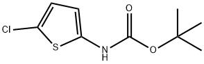 (5-氯噻吩-2-基)氨基甲酸叔丁酯 结构式