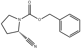 (S)-1-N-苄氧羰基-2-氰基吡咯烷 结构式