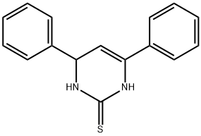 4,6-二苯基-1,2,3,4-四氰嘧啶-2-硫 结构式