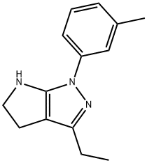 Pyrrolo[2,3-c]pyrazole, 3-ethyl-1,4,5,6-tetrahydro-1-(3-methylphenyl)- (9CI) 结构式