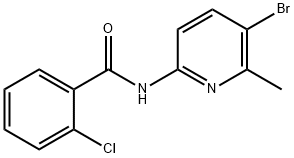 N-(5-bromo-6-methyl-2-pyridinyl)-2-chlorobenzamide 结构式