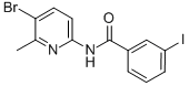 N-(5-BROMO-6-METHYL-2-PYRIDINYL)-3-IODO-BENZAMIDE 结构式