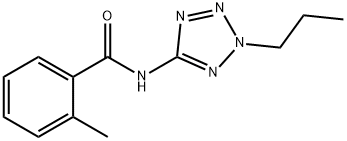 Benzamide, 2-methyl-N-(2-propyl-2H-tetrazol-5-yl)- (9CI) 结构式