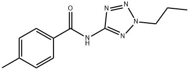 Benzamide, 4-methyl-N-(2-propyl-2H-tetrazol-5-yl)- (9CI) 结构式