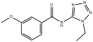Benzamide, N-(1-ethyl-1H-tetrazol-5-yl)-3-methoxy- (9CI) 结构式