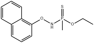 P-Methyl-N-(1-naphthalenyloxy)phosphonamidothioic acid O-ethyl ester 结构式