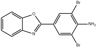 4-(1,3-苯并恶唑-2-基)-2,6-二溴苯胺 结构式