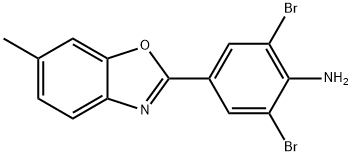2,6-DIBROMO-4-(6-METHYL-1,3-BENZOXAZOL-2-YL)ANILINE 结构式