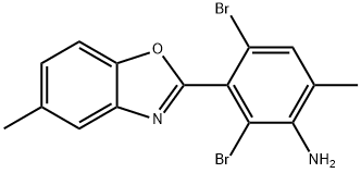 2,4-DIBROMO-6-METHYL-3-(5-METHYL-1,3-BENZOXAZOL-2-YL)ANILINE 结构式