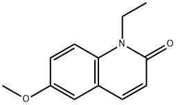 1-ethyl-6-methoxy-2-quinolone  结构式