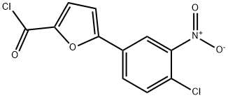 5-(4-氯-3-硝基苯基)呋喃-2-甲酰氯 结构式