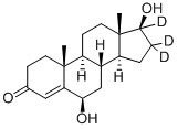 6-B-HYDROXY TESTOSTERONE-D3 结构式