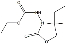 Carbamic acid, (4-ethyl-4-methyl-2-oxo-3-oxazolidinyl)-, ethyl ester, (-)- (9CI) 结构式