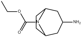 8-Azabicyclo[3.2.1]octane-8-carboxylicacid,3-amino-,ethylester(9CI) 结构式