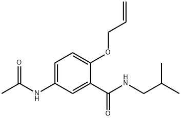 5-(Acetylamino)-2-(allyloxy)-N-isobutylbenzamide 结构式