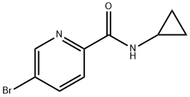 N-环丙基-5-溴吡啶甲酰胺 结构式