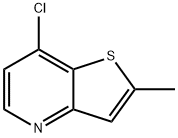 7-氯-2-甲基噻吩并[3,2-B]吡啶 结构式