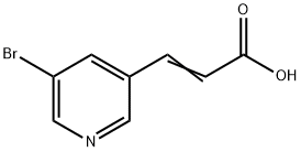 3-(3-Bromopyrid-5-yl)-propenoic acid
 结构式