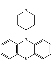 10-(1-Methyl-4-piperidinyl)-10H-phenothiazine 结构式