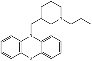 10-[(1-Propyl-3-piperidinyl)methyl]-10H-phenothiazine 结构式