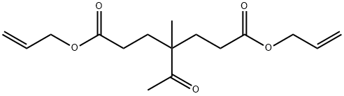 4-Acetyl-4-methylheptanedioic acid diallyl ester 结构式