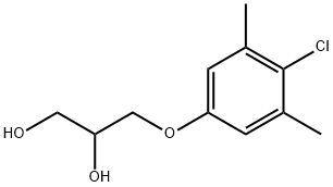 3-(4-Chloro-3,5-dimethylphenoxy)-1,2-propanediol 结构式
