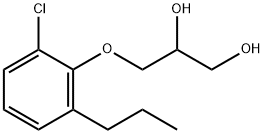 3-(2-Chloro-6-propylphenoxy)-1,2-propanediol 结构式