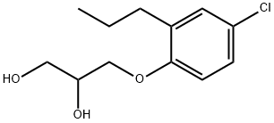 3-(4-Chloro-2-propylphenoxy)-1,2-propanediol 结构式