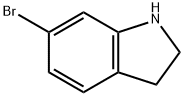 6-溴-2,3-二氢-1H-吲哚盐酸盐 结构式