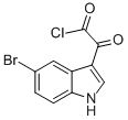 5-BROMO-ALPHA-OXO-1H-INDOLE-3-ACETYL CHLORIDE 结构式