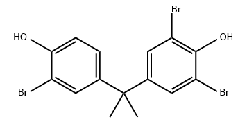 2,6-二溴-4-[1-(3-溴-4-羟苯基)-1-甲基乙基]苯酚 结构式