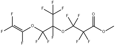 甲基全氟(5-甲基-4,7-二氧环己烷-8-烯酸乙酯) 结构式