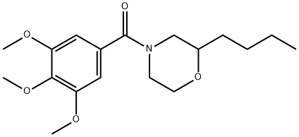 2-Butyl-4-(3,4,5-trimethoxybenzoyl)morpholine 结构式