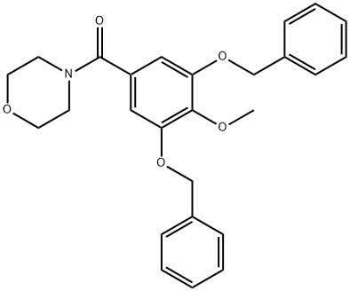 4-[3,5-Di(benzyloxy)-4-methoxybenzoyl]morpholine 结构式