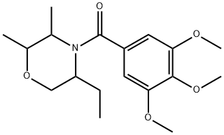 2,3-Dimethyl-5-ethyl-4-(3,4,5-trimethoxybenzoyl)morpholine 结构式
