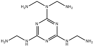 N,N,N',N''-Tetrakis(aminomethyl)-1,3,5-triazine-2,4,6-triamine 结构式