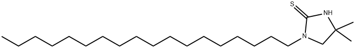 4,4-Dimethyl-1-octadecyl-2-imidazolidinethione 结构式