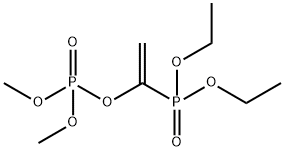 Phosphoric acid 1-(diethoxyphosphinyl)ethenyldimethyl ester 结构式