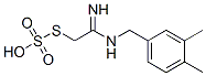 Thiosulfuric acid hydrogen S-[2-(3,4-dimethylbenzylamino)-2-iminoethyl] ester 结构式