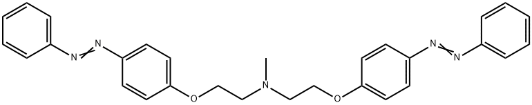 N,N-Bis[2-(p-phenylazophenoxy)ethyl]methylamine 结构式