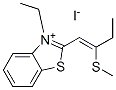 3-ethyl-2-[2-(methylthio)but-1-enyl]benzothiazolium iodide 结构式