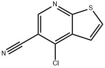 4-氯噻吩并[2,3-B]吡啶-5-甲腈 结构式